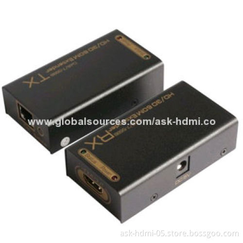 HDMI Extender, by Single CAT5e/6/7, Full HD 1,080P, >60M, Support 3D